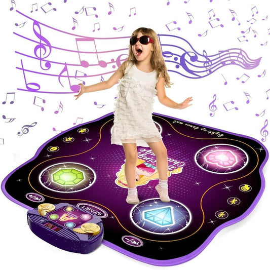 KIZJORYA Dance Mat for Kids, Electronic Dance Mat with Wireless Bluetooth