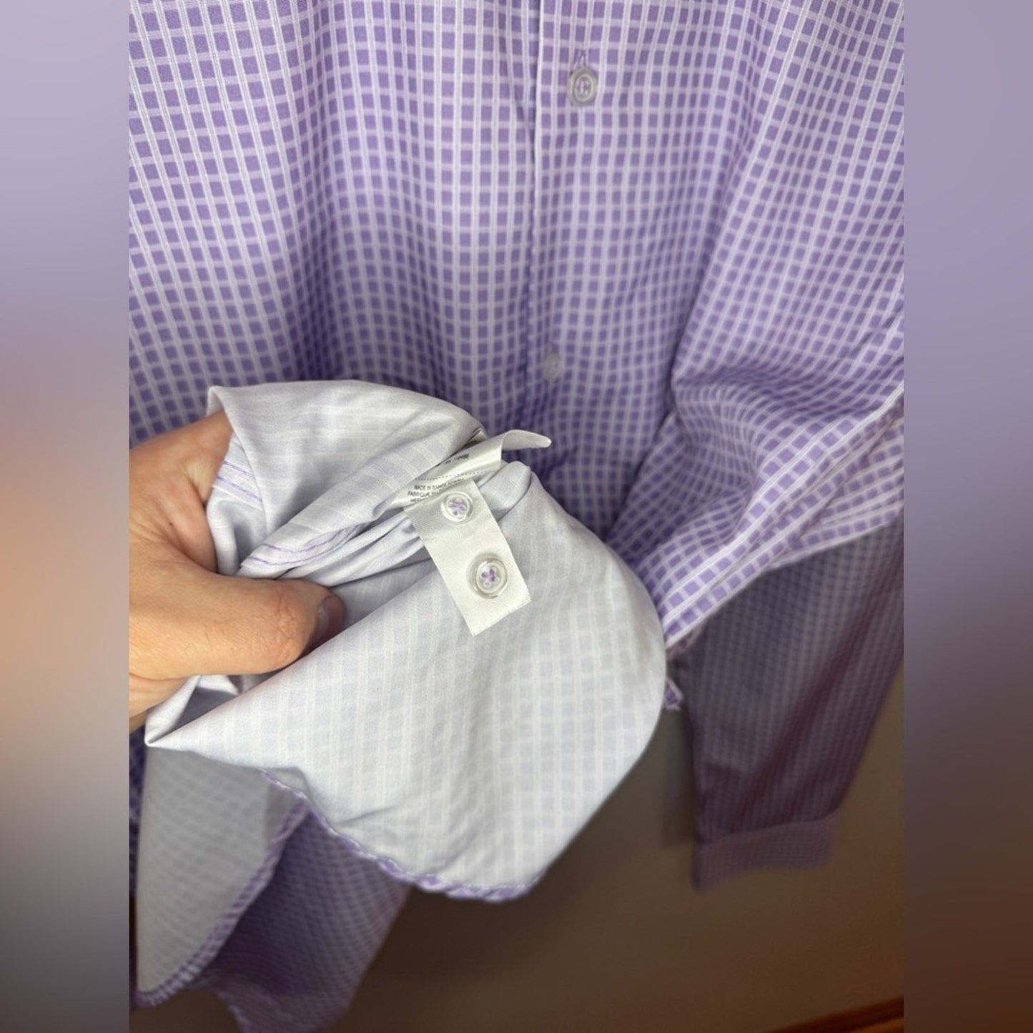 Pre-Owned XL Report Collection Purple Button Up Shirt