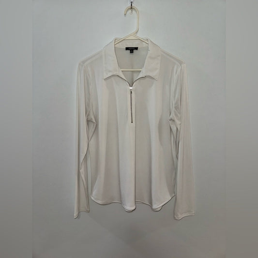 Pre-Owned MD Premise White Quarter Zip Jacket