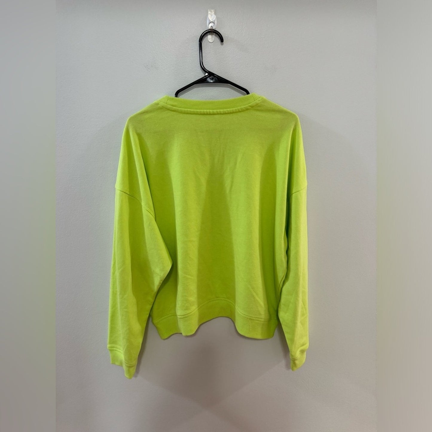 Pre-Owned Calvin Klein Yellow Cropped Crewneck