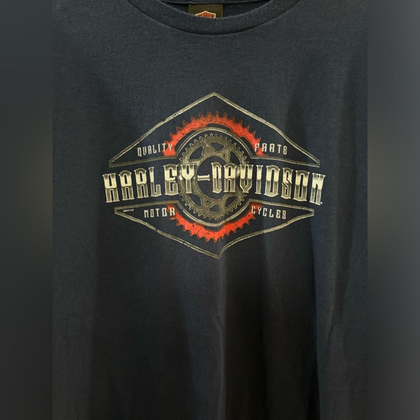 XL Harley Davidson Navy Blue Cabot Sydney, Cape Brenton, NS Canada s/s shirt