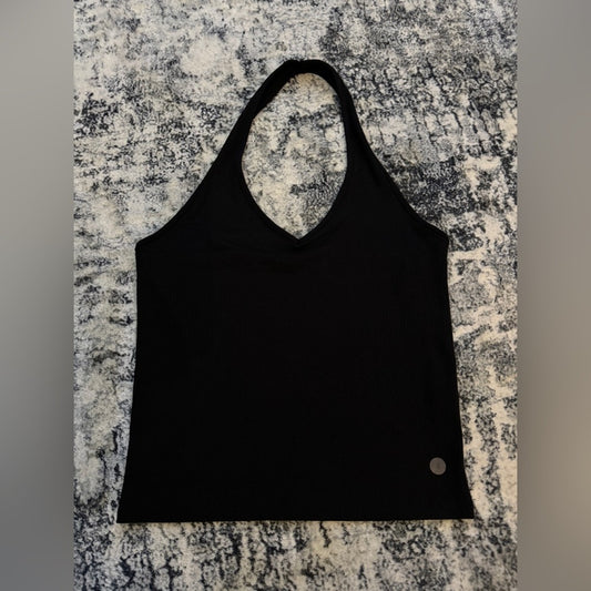 BNWT SM American Eagle Black Ribbed Halter Top