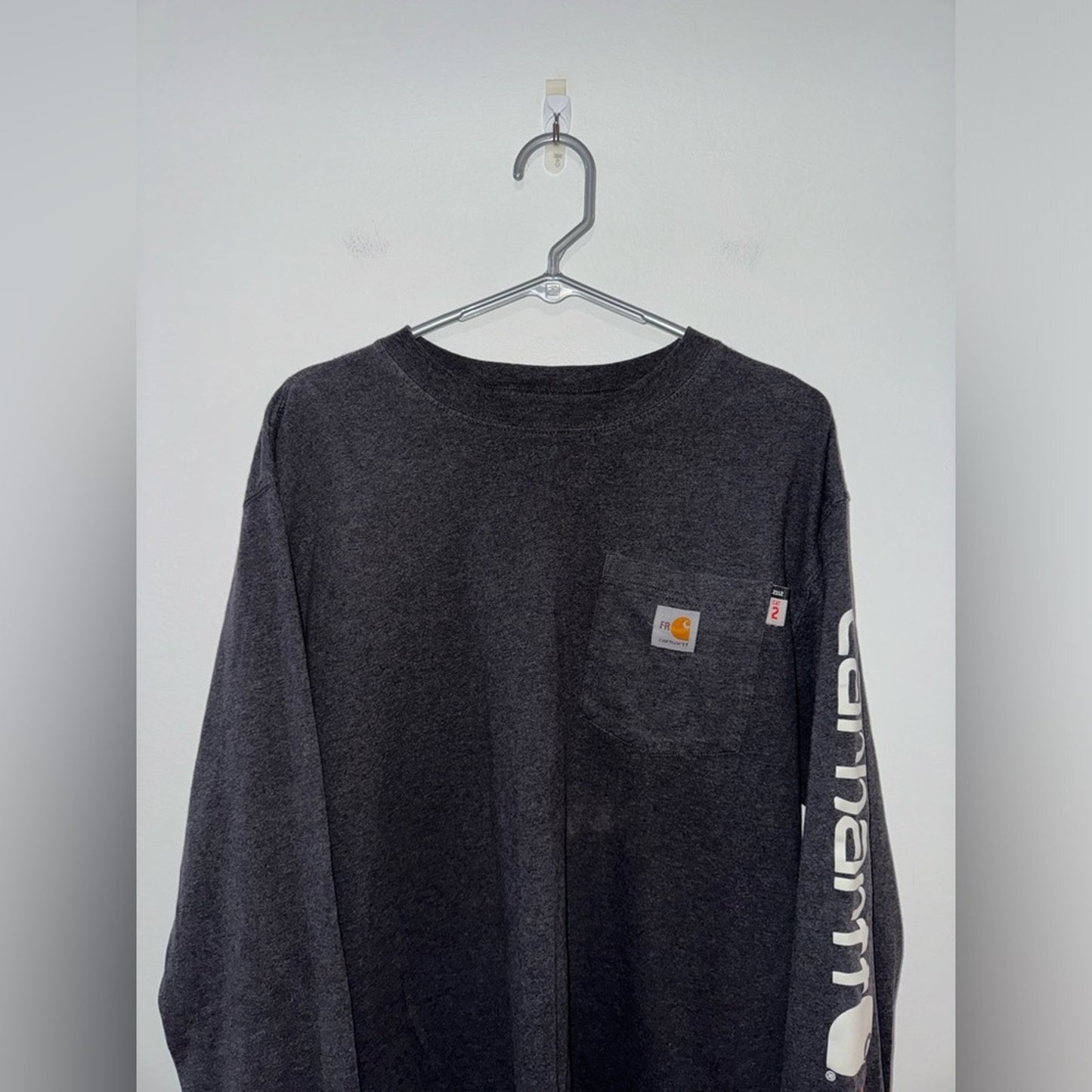 Pre-Owned MD Carhartt Force Grey Graphic Long Sleeve Shirt