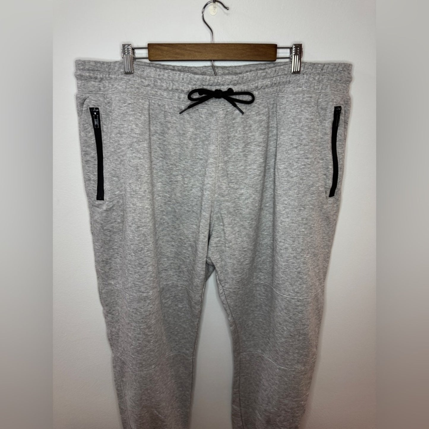 Pre-Owned XXL H&M Divided Light Heather Grey Zipper Sweatpants