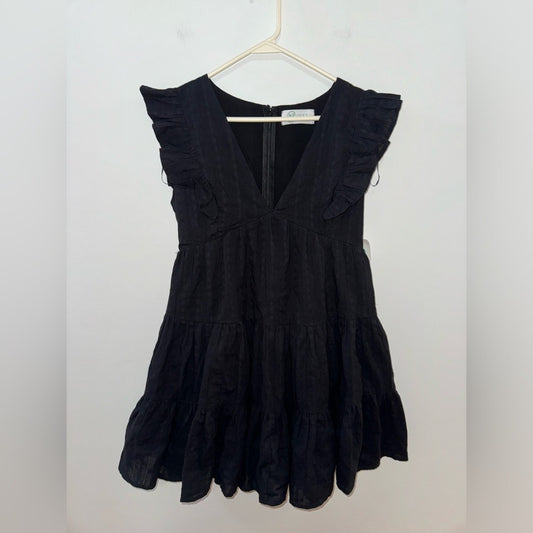 NWT MD Lizzie’s Boutique Black Ruffle Dress