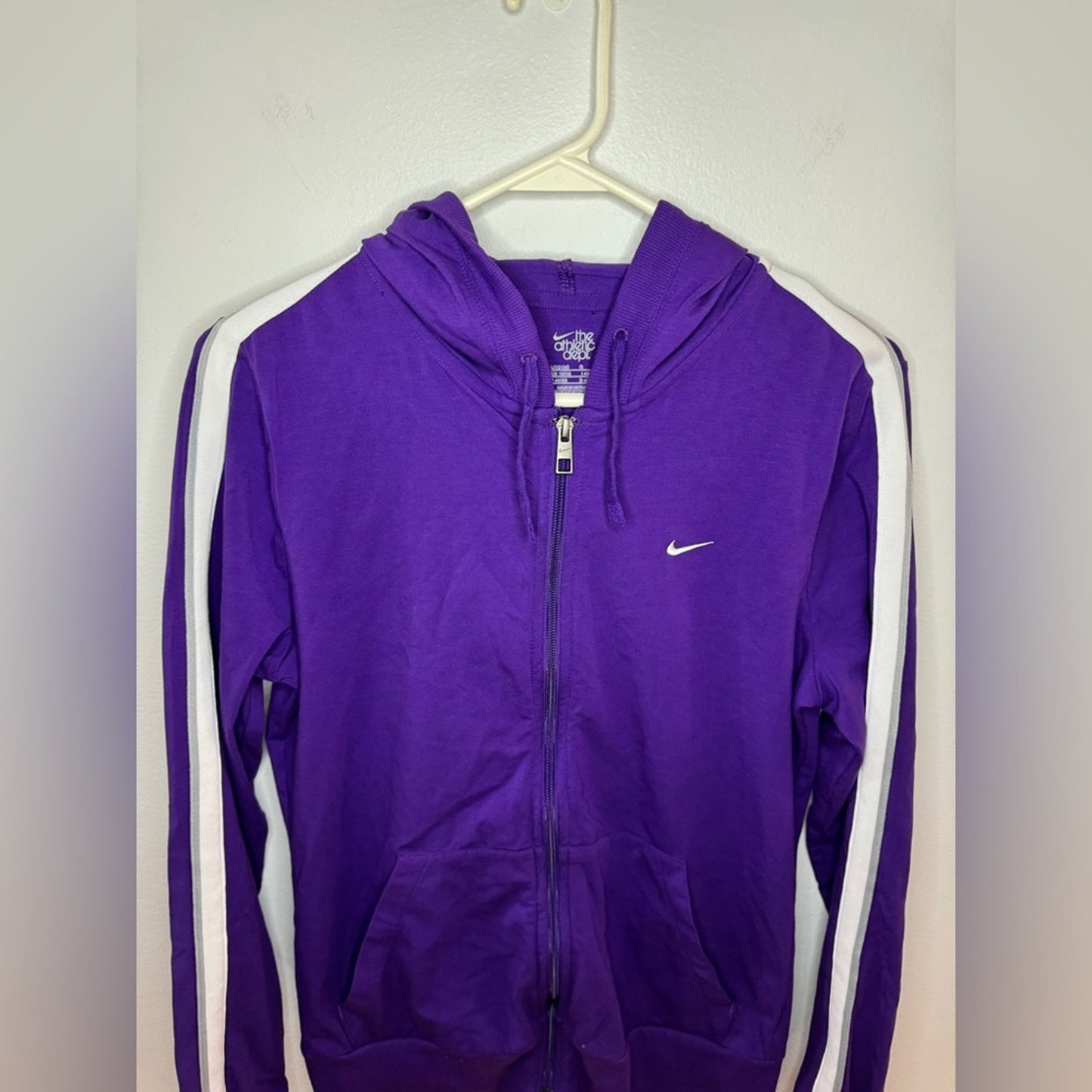 Pre-Owned LG Nike The Athletic Department Vintage Purple Zip-Up Hoodie