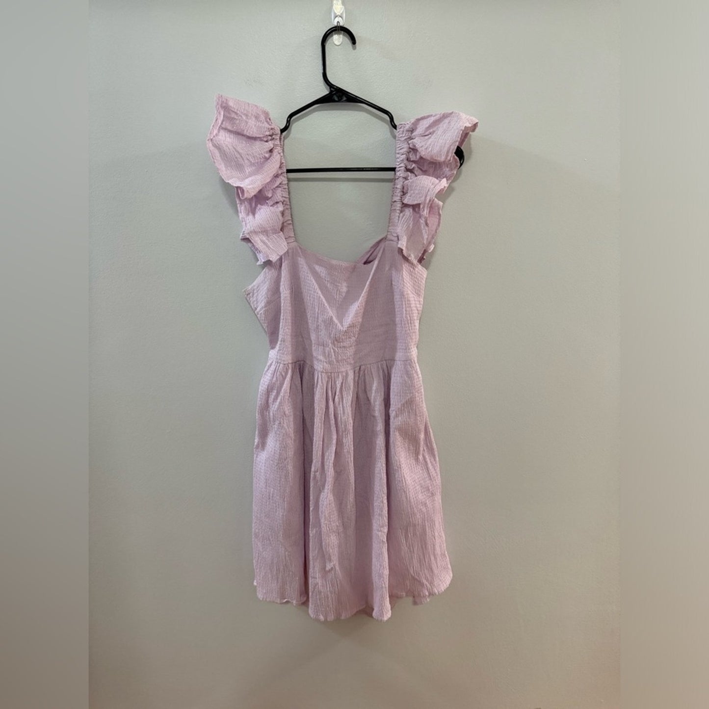 Pre-Owned LG Mi Ami Purple Tie-Back Ruffle Dress