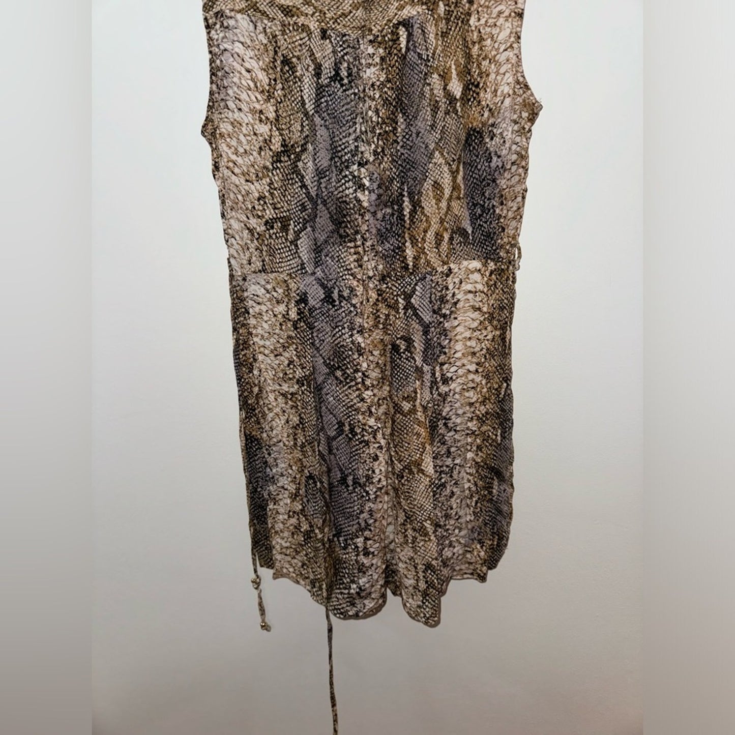 Pre-Owned Size 12 Calvin Klein Snake Print Romper