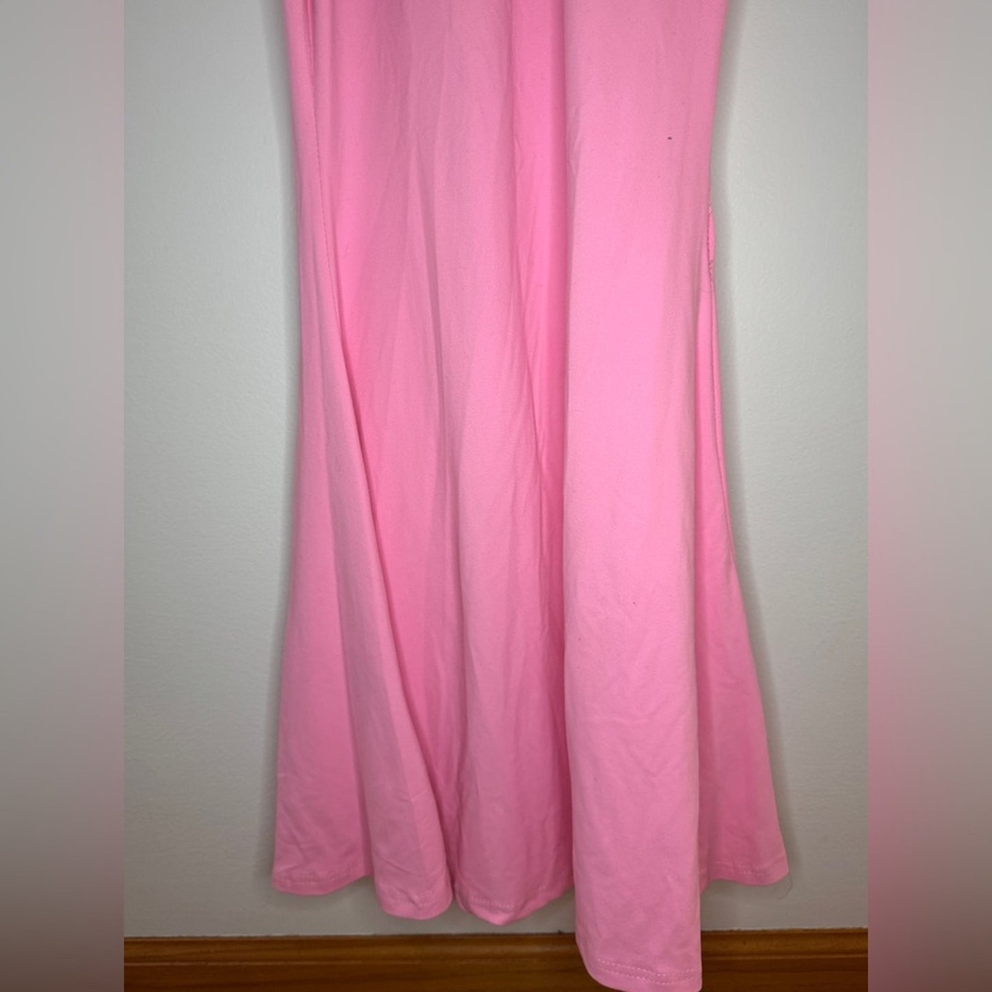 Pre-Owned SM SHEIN Pink Bodycon Long Flower Dress