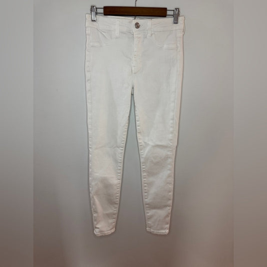 Pre-Owned Size 6 Regular American Eagle White Hi-Rise Jegging