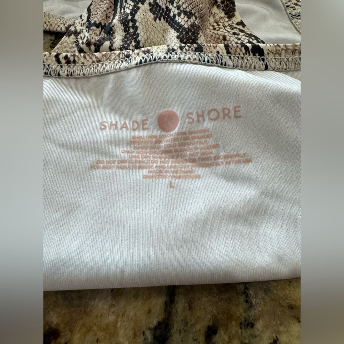 Used Shade Shore 2 PC Snake Print Bikini