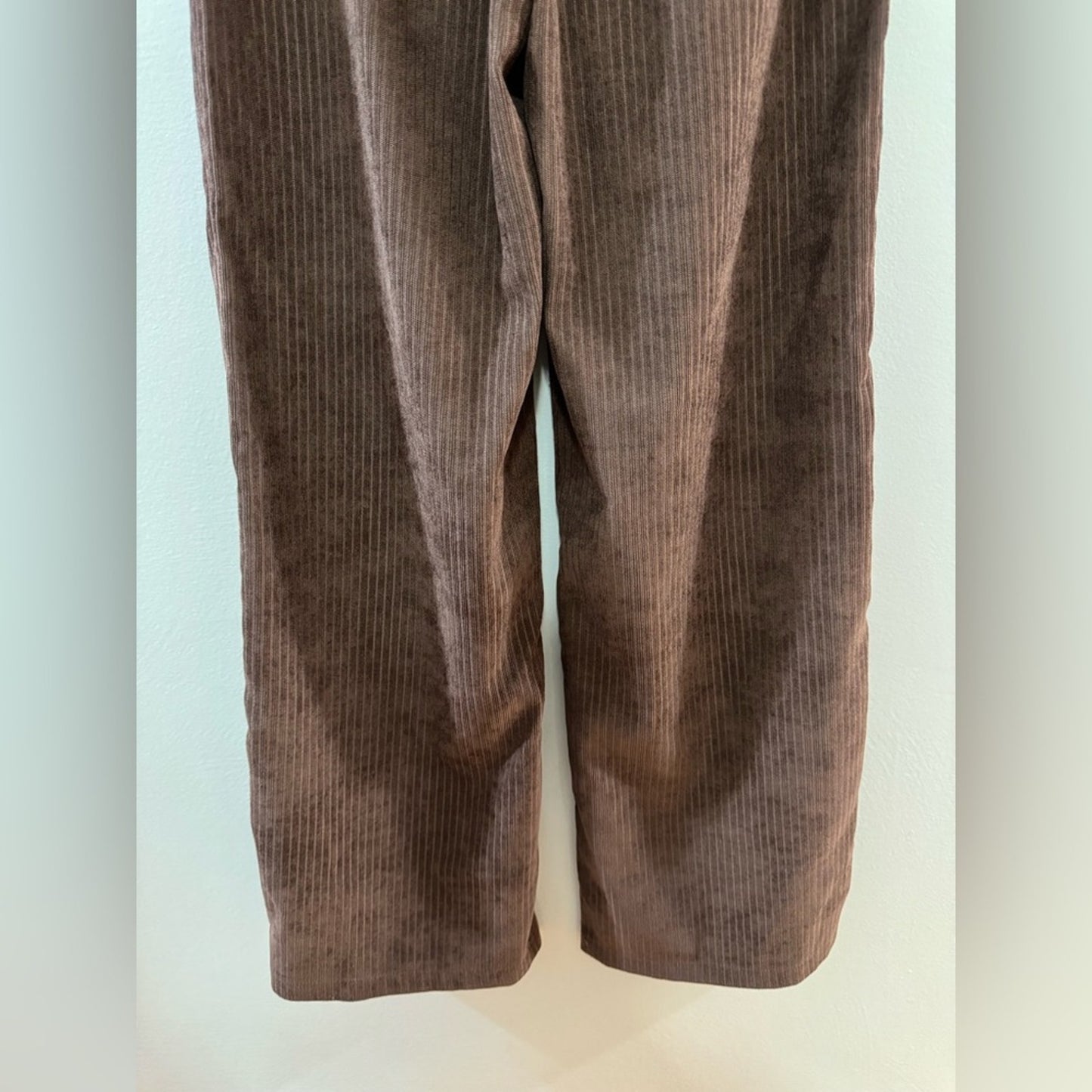 Pre-Owned MD SHEIN Brown Corduroy Wide Leg Pants