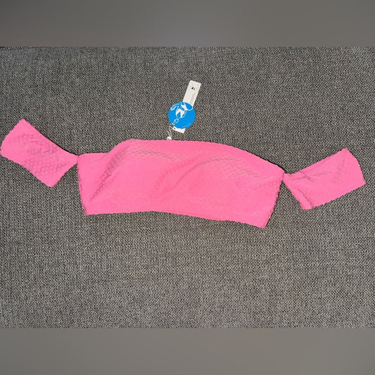 NWT MD Cupshe Pink Dot Bikini Top