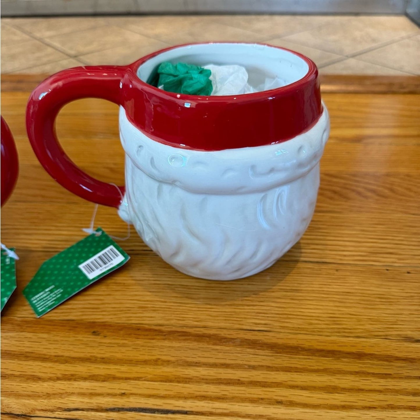 NWT Sleigh Bell Bistro Santa Coffee Mug