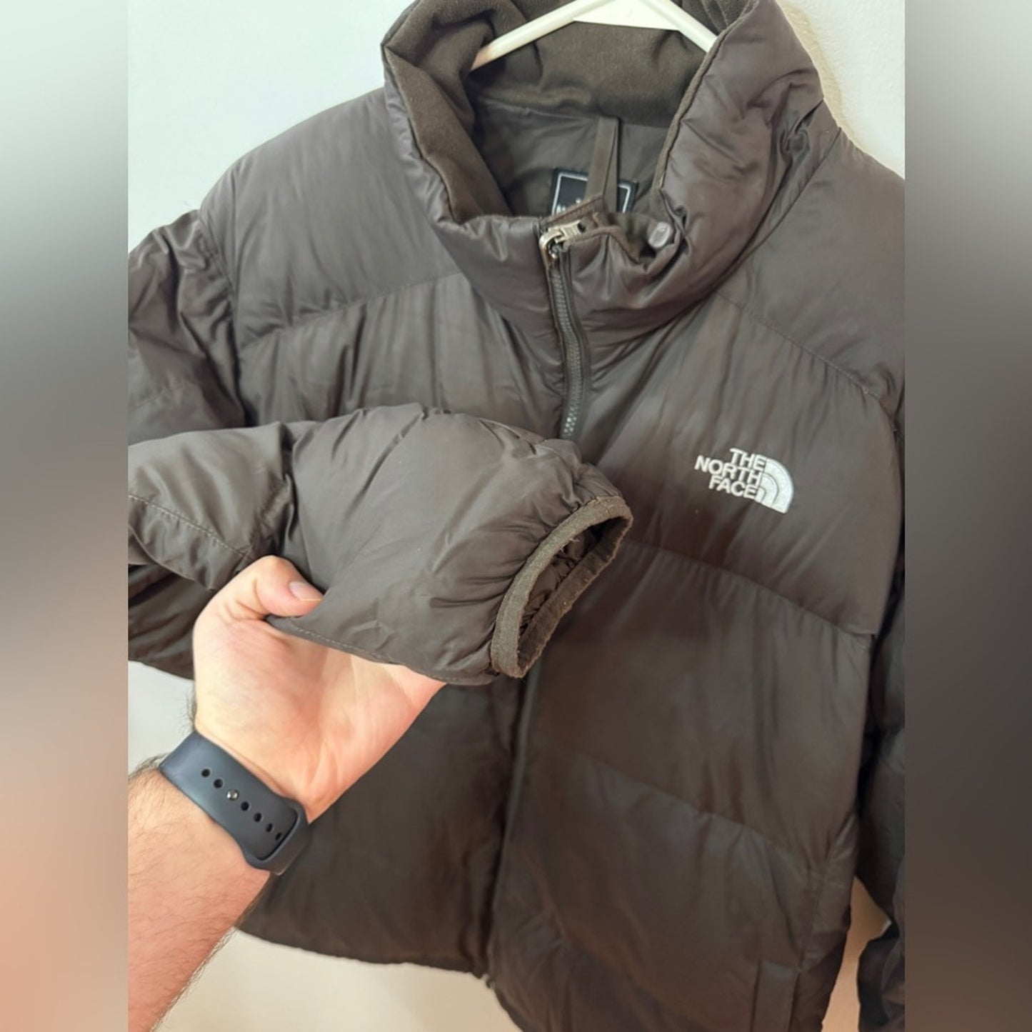 Pre-Owned XL The North Face Brown 550 Fill Down Puffer Jacket