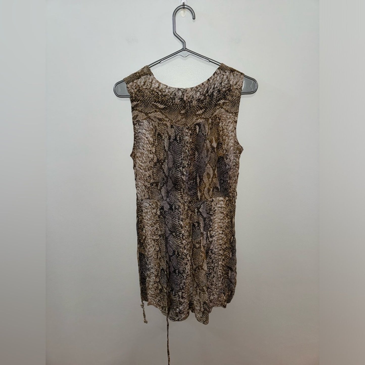 Pre-Owned Size 12 Calvin Klein Snake Print Romper