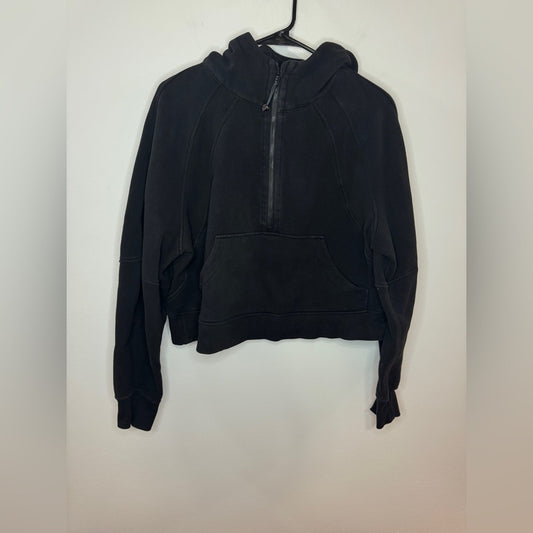 Pre-Owned MD/LG Lululemon Scuba Oversized Half-Zip Hoodie in Black