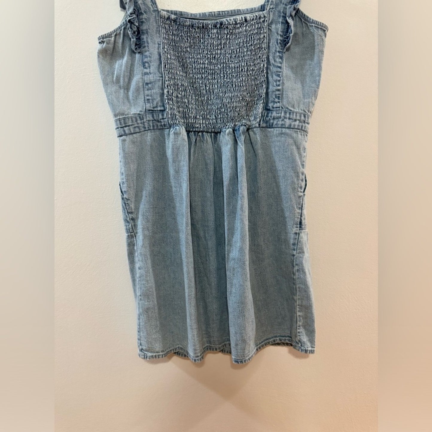 Pre-Owned LG Japna Denim Ruffle Dress