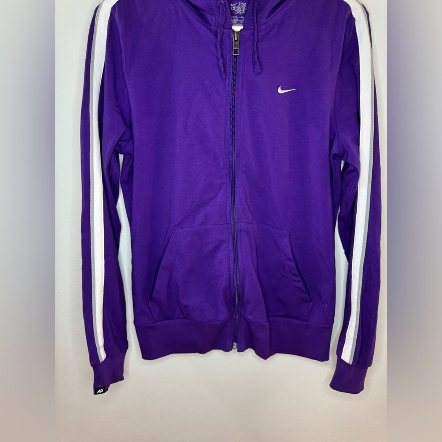 Pre-Owned LG Nike The Athletic Department Vintage Purple Zip-Up Hoodie