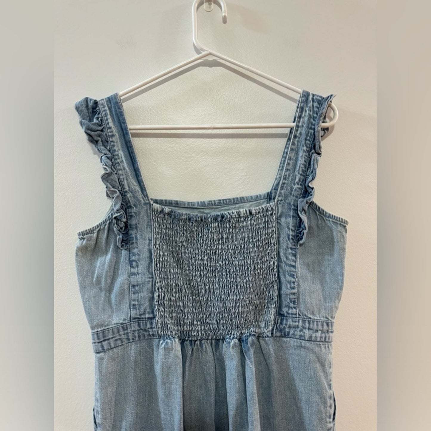 Pre-Owned LG Japna Denim Ruffle Dress