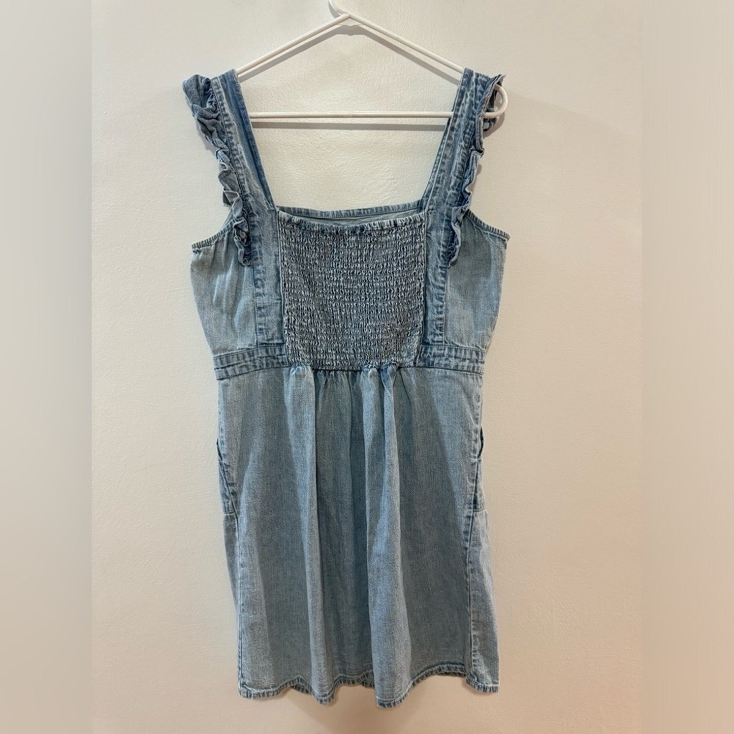 Pre-Owned LG Japna Denim Ruffle Dress