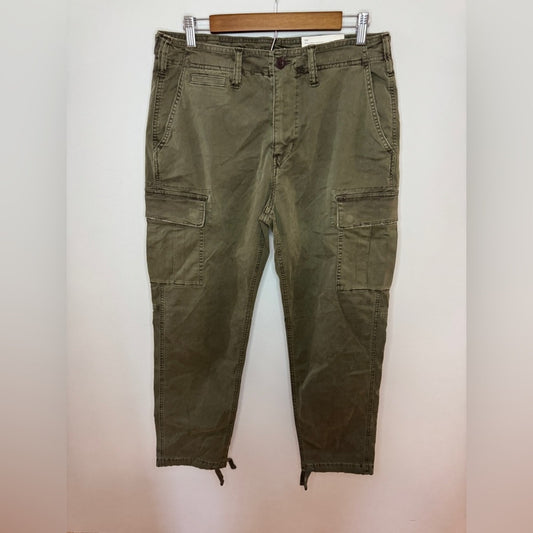 BNWT W32xL32 American Eagle Dark Grey Original Straight Lined-in Cargo Pants