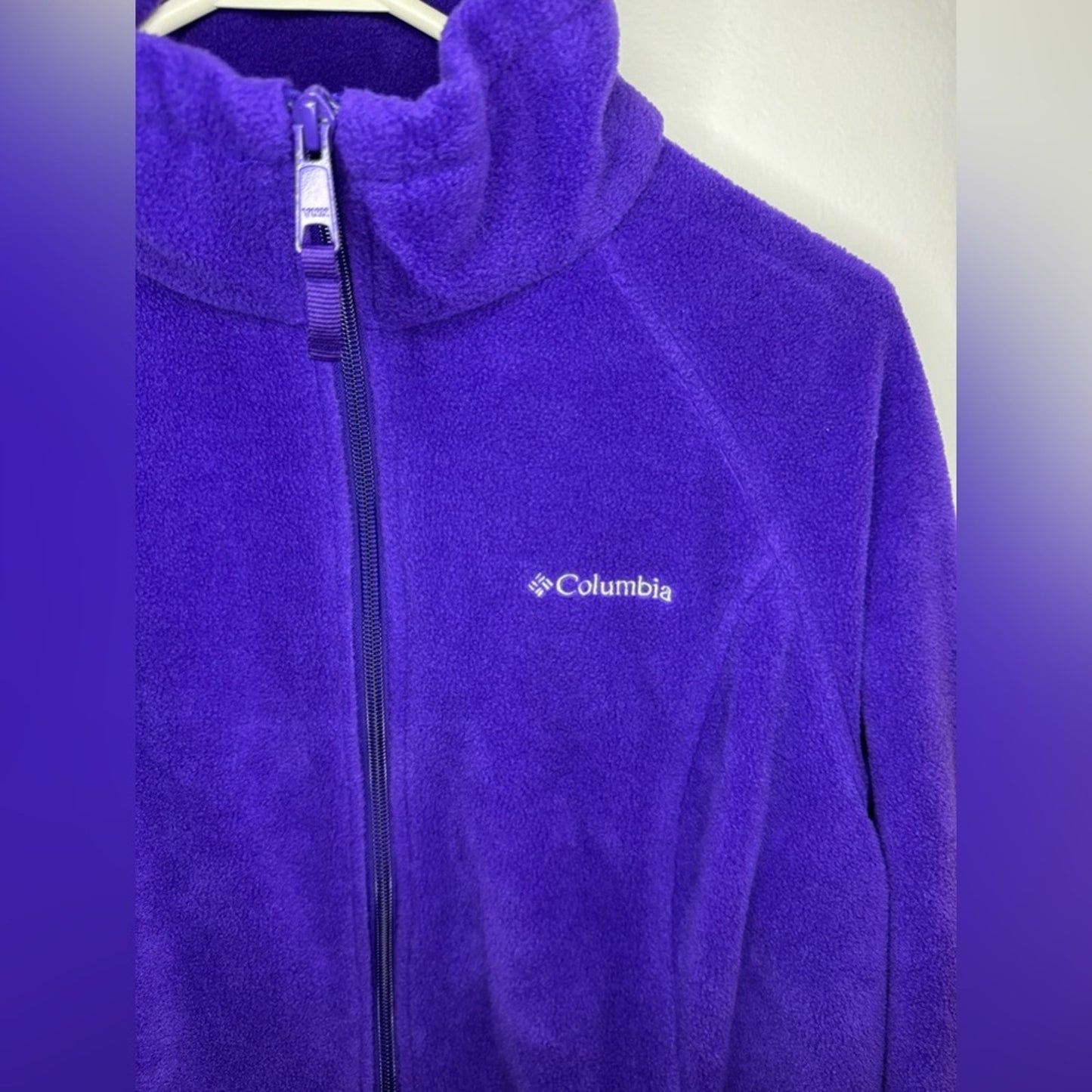 Pre-Owned LG Columbia Purple Fleece Zip-Up Jacket