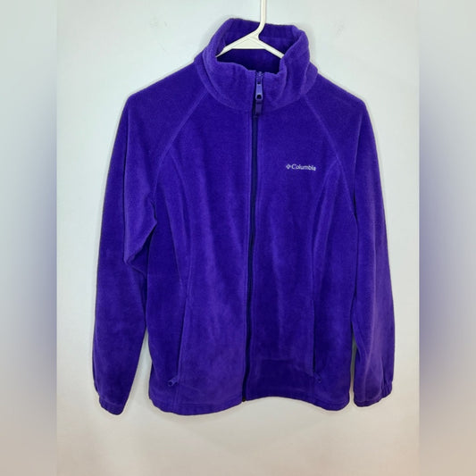 Pre-Owned LG Columbia Purple Fleece Zip-Up Jacket