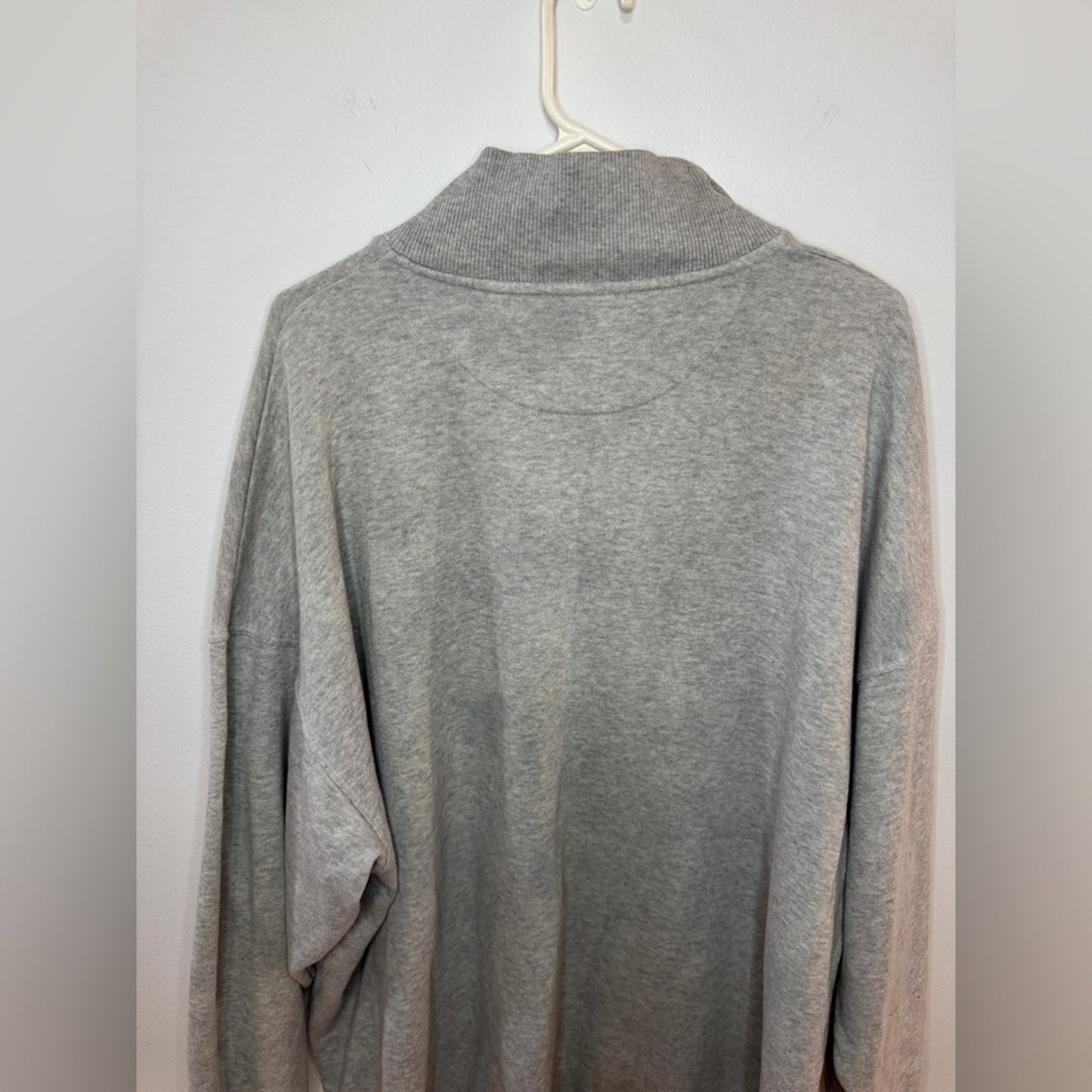 Pre-Owned XL Aerie Heather Grey Oversized Quarter Zip Sweatshirt