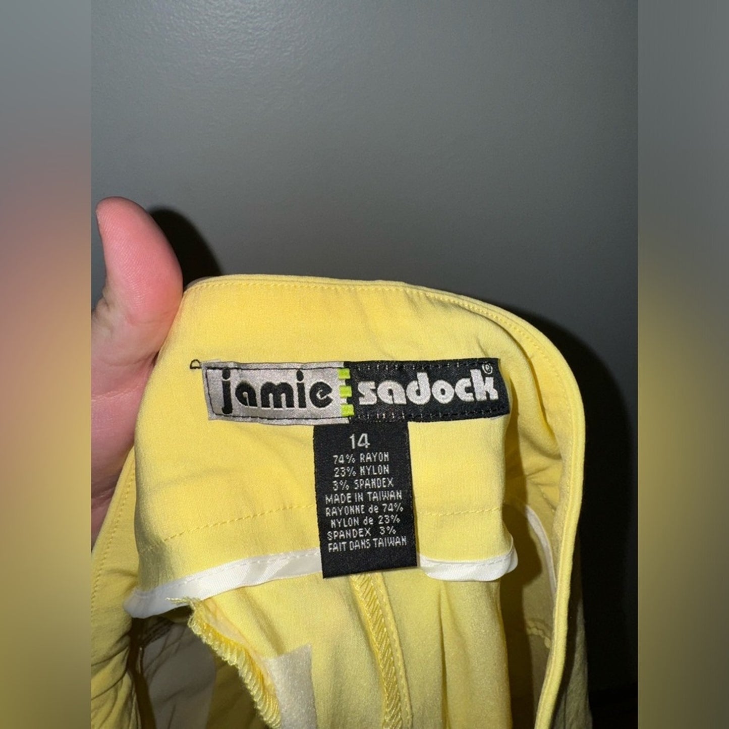 NWT Size 14 Jamie Sadock Lemon Soufflé Shorts