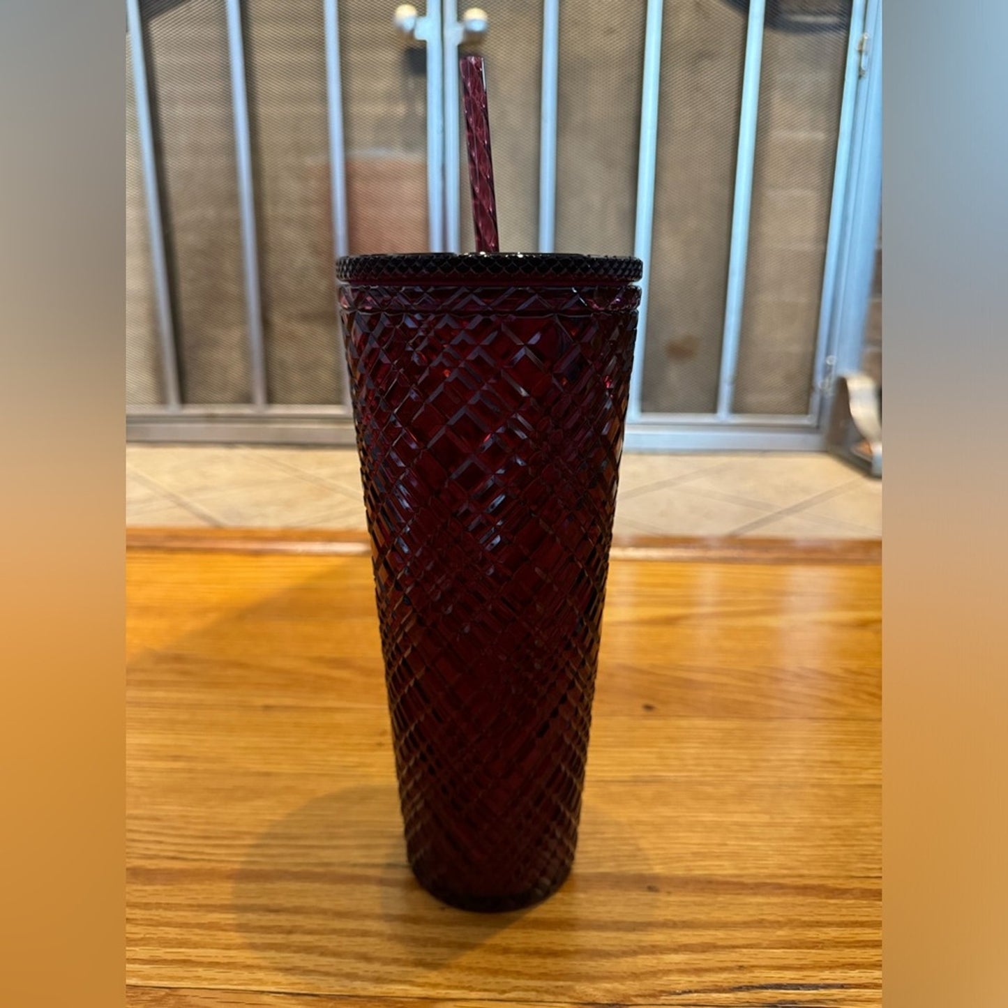 Pre-Owned Starbucks Christmas 2022 Red Merlot Jeweled Tumbler