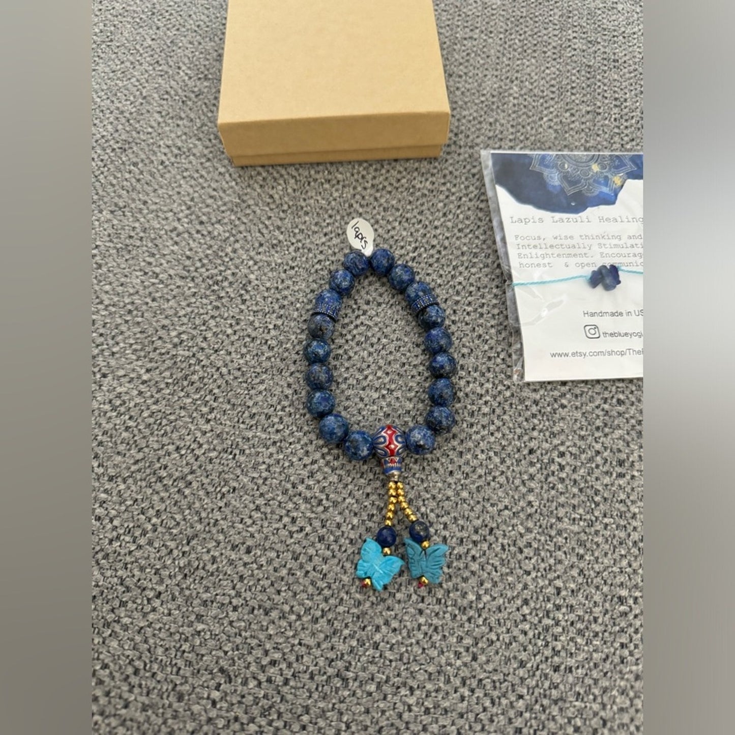 NWT Lapis Lazuli Beaded Bracelet and Heading Band