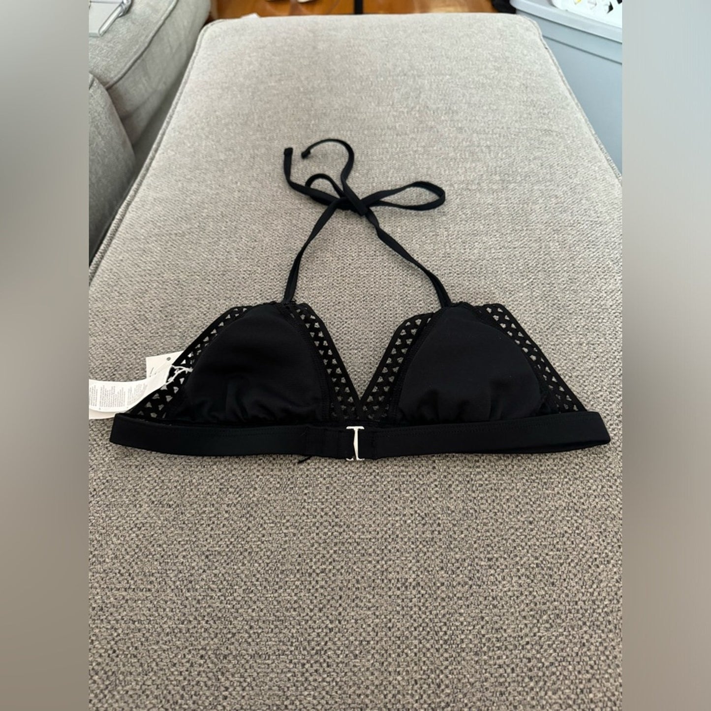 NWT Cupshe Black Border Bikini Top