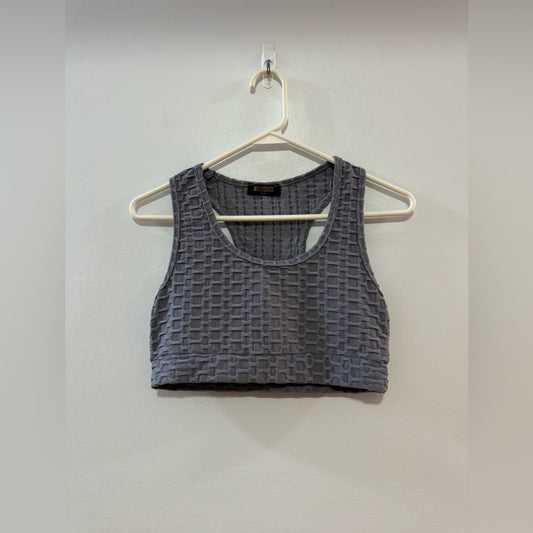 Pre-Owned SM/MD B Free Grey Textured Tank Top