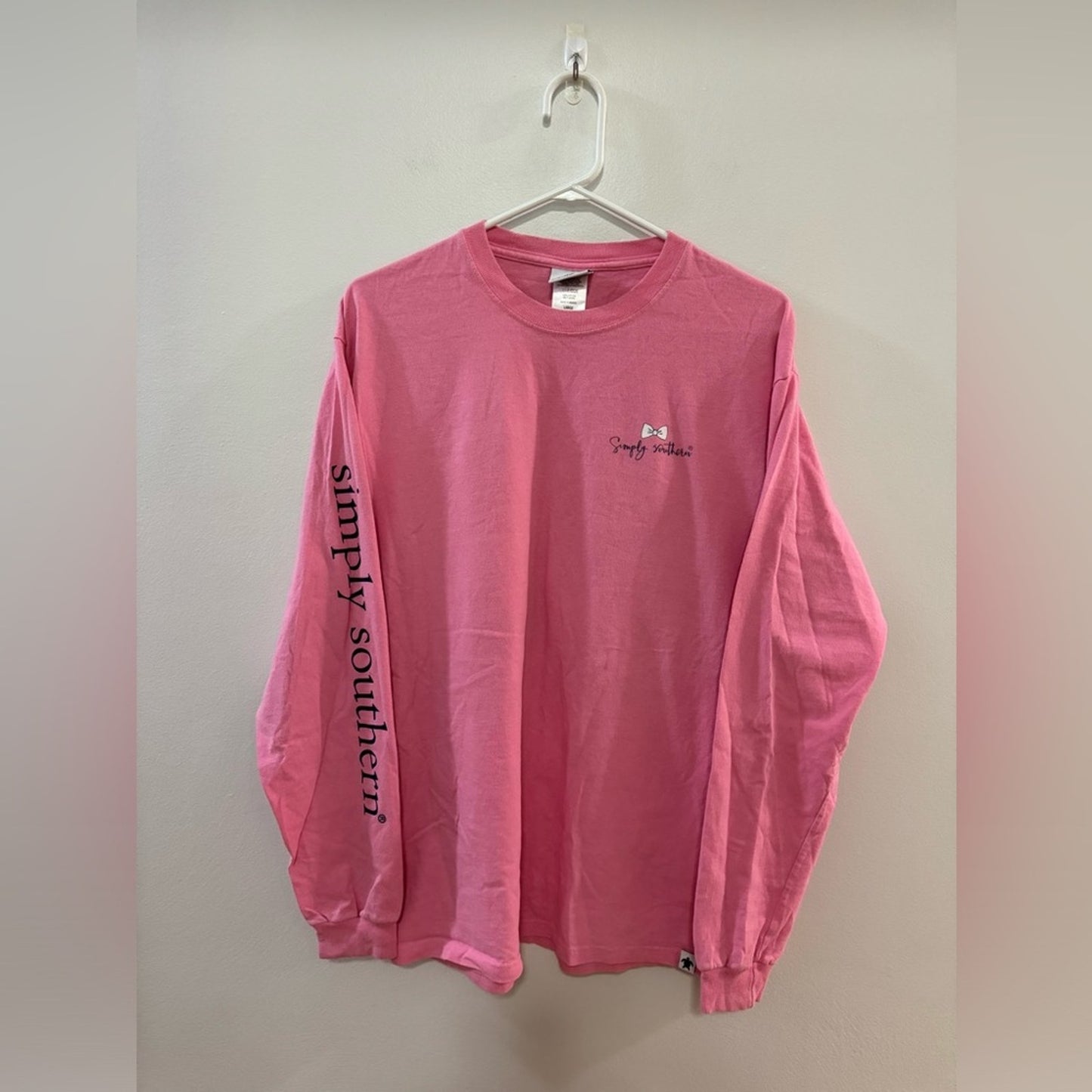 Pre-Owned LG Simply Southern Pink Dog Long Sleeve Shirt