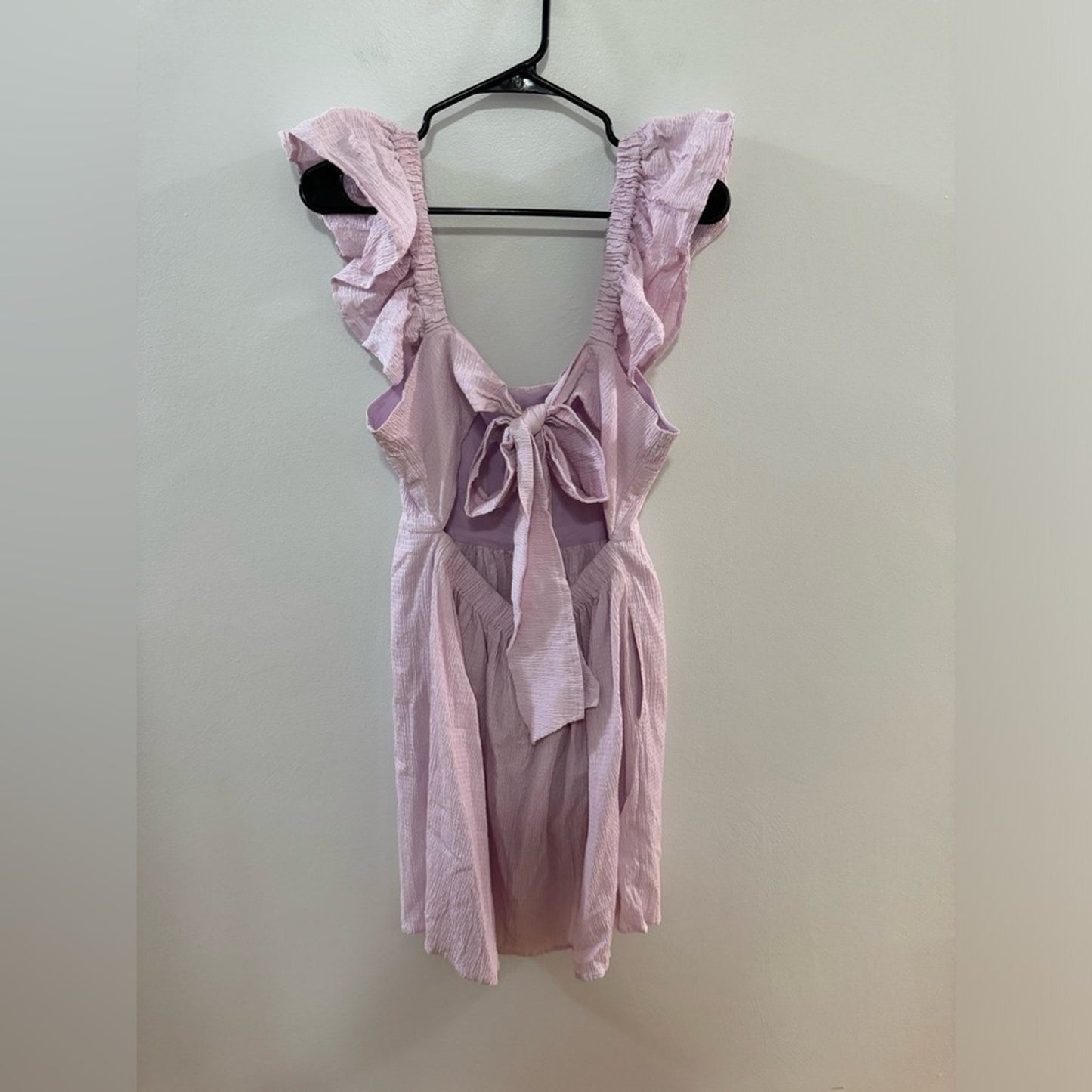 Pre-Owned LG Mi Ami Purple Tie-Back Ruffle Dress