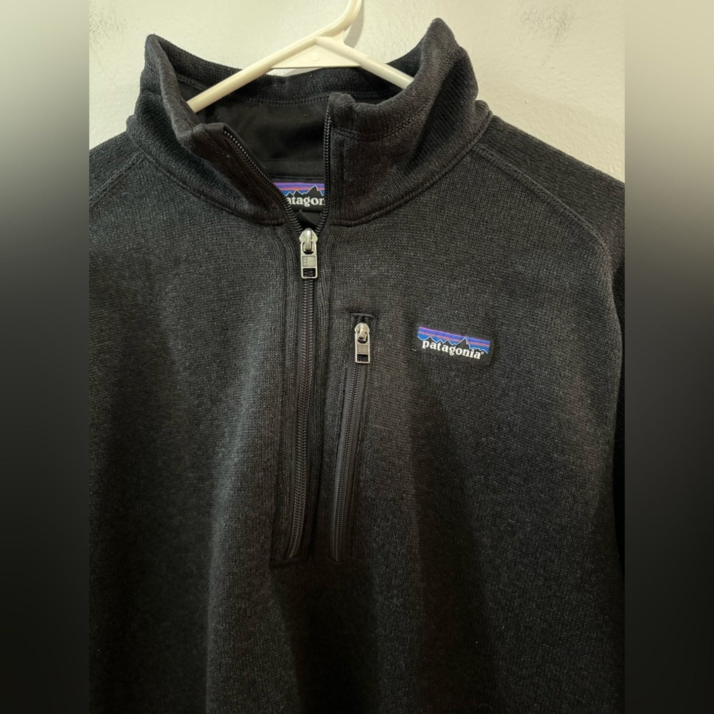 Pre-Owned LG Patagonia Black R1 Fleece Quarter Zip Jacket