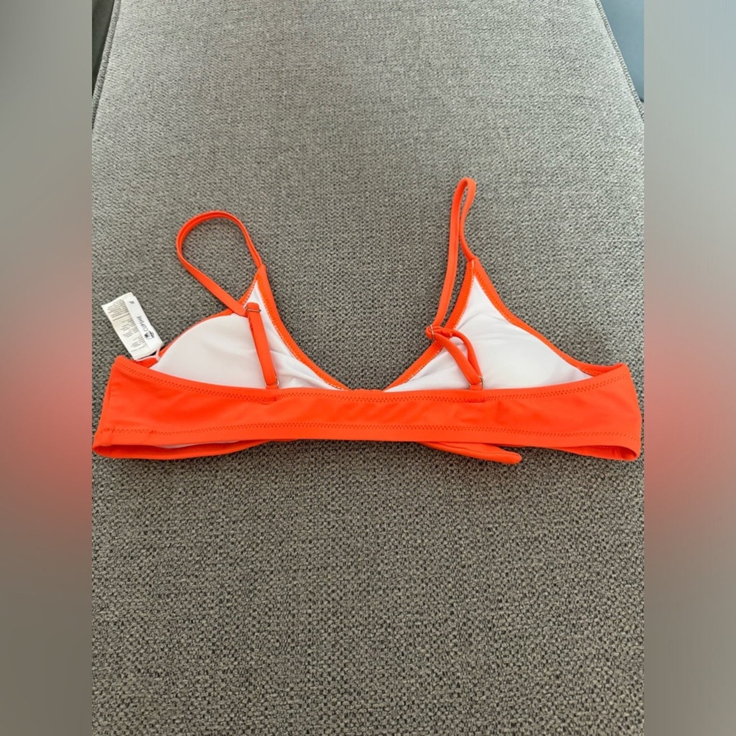 Pre-Owned XL Cupshe Orange Front Tie Bikini Top