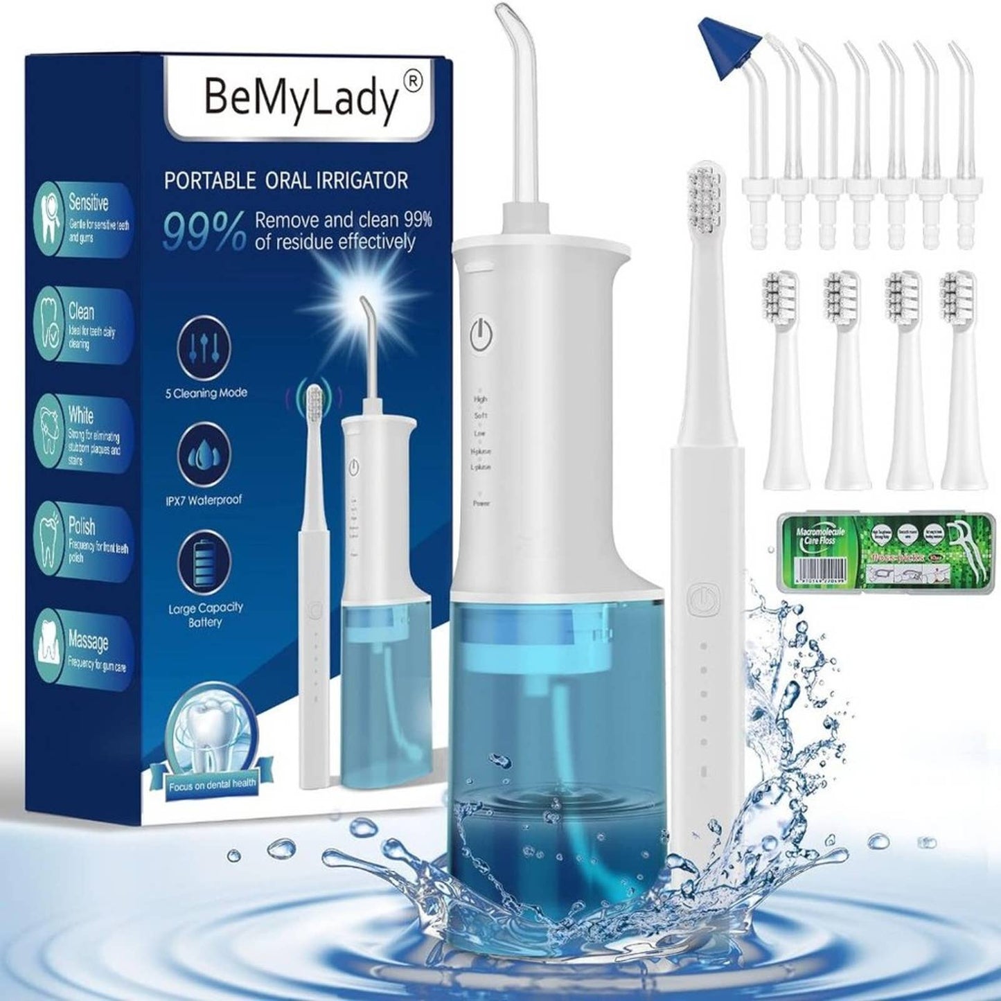 Electric Toothbrush and Water Flossers for Teeth,Gift Set for Men Women