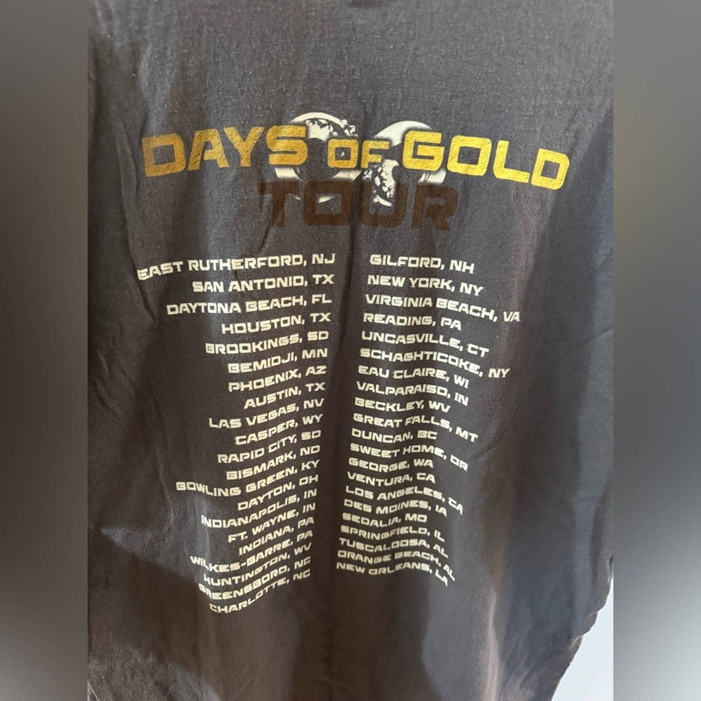 XL Jake Owen Days of Gold Tour Band T-Shirt
