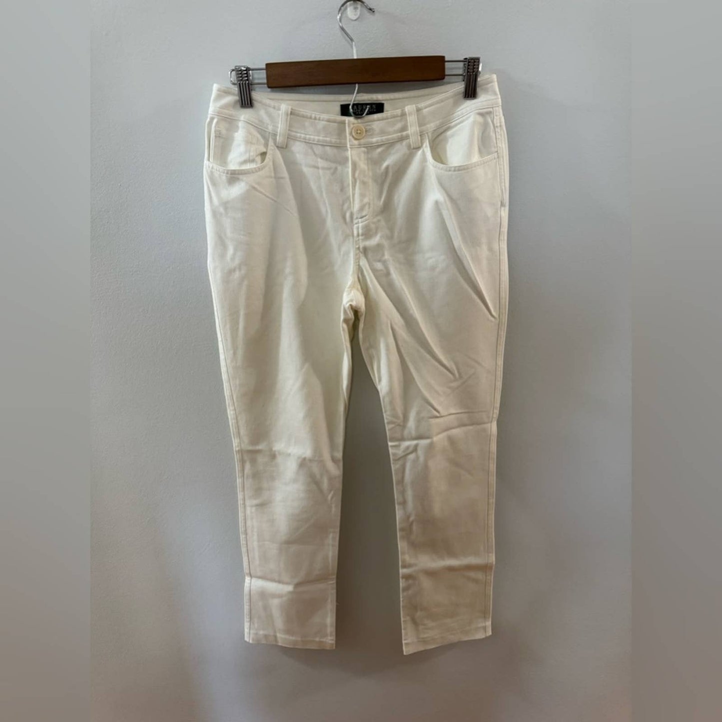 Size 6P Lauren Ralph Lauren Cream Jeans