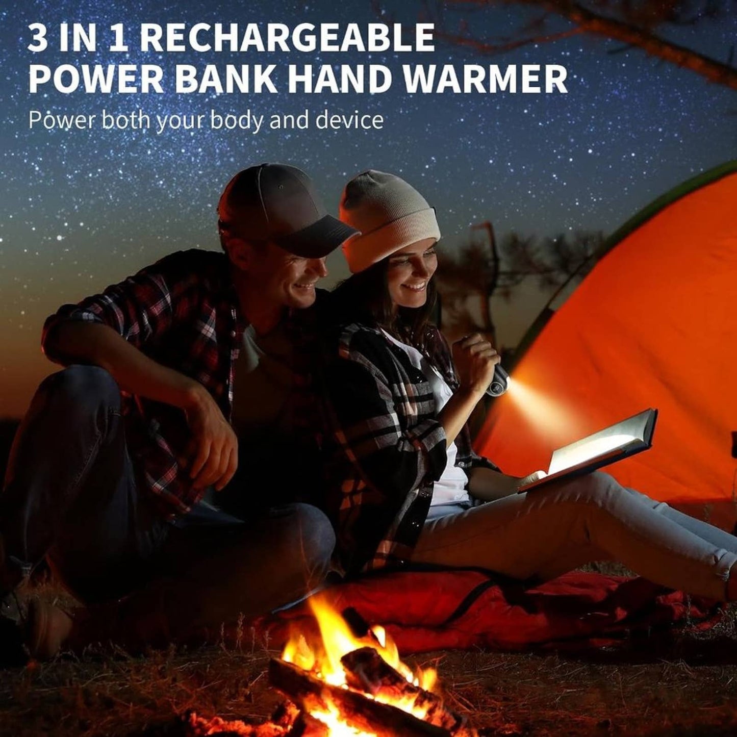 Hand Warmers Rechargeable, 7000mAh Electric Hand Warmers Up to 18Hrs 1 Pack