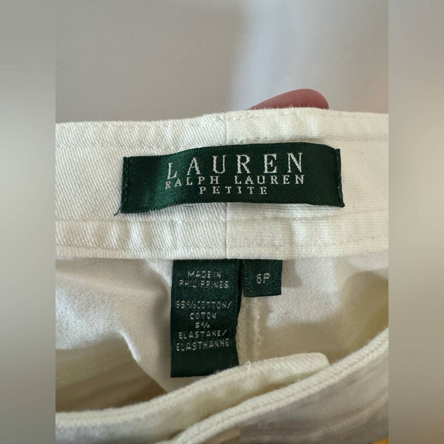 Size 6P Lauren Ralph Lauren Cream Jeans