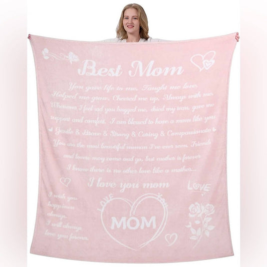 Lukeight Gifts for Mom, Throw Blanket 65x55”