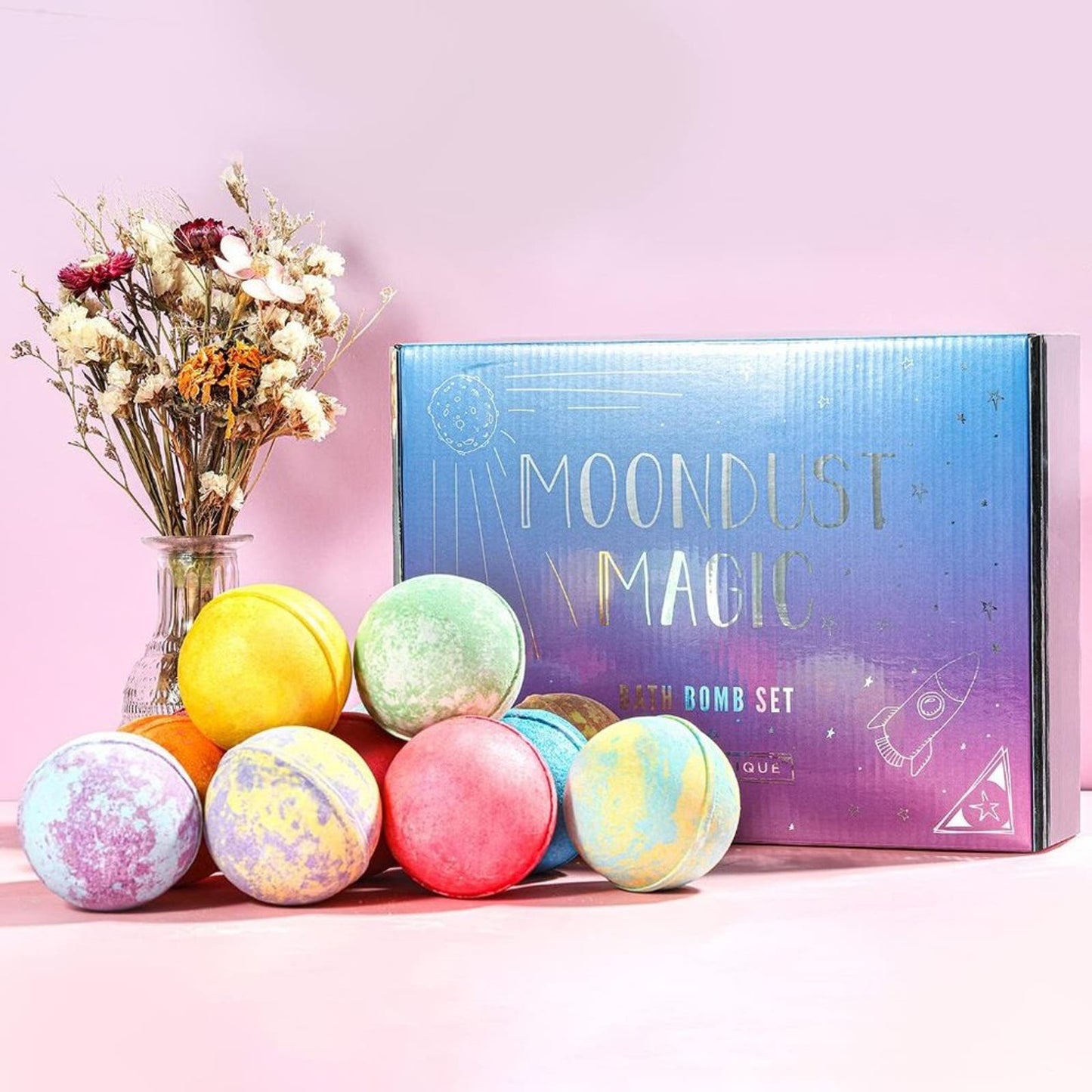Bath Bombs Gift Set - Spa Luxetique Christmas Gifts Bath Bomb for Women 12PK
