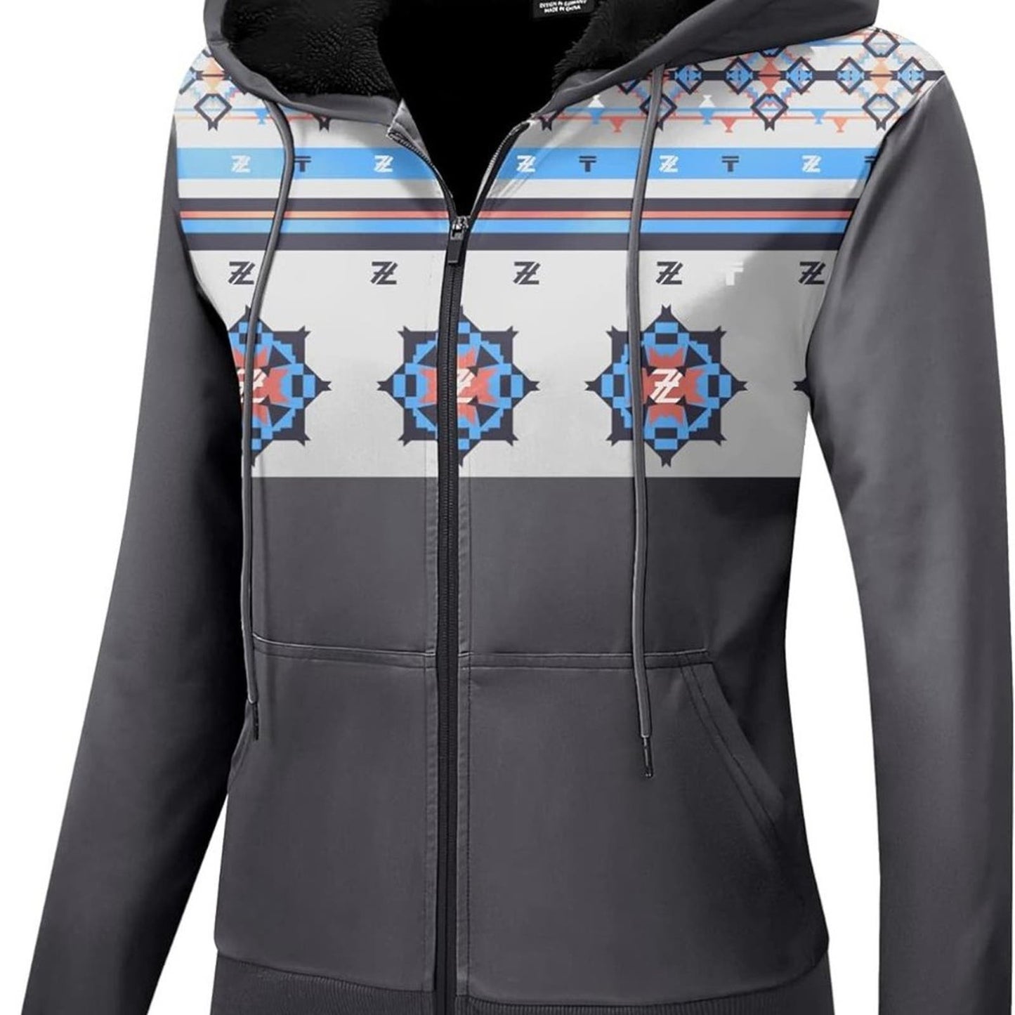 JACKETOWN Zip Up Hoodies for Women Warm Fall Winter Fleece Jacket Casual Hooded