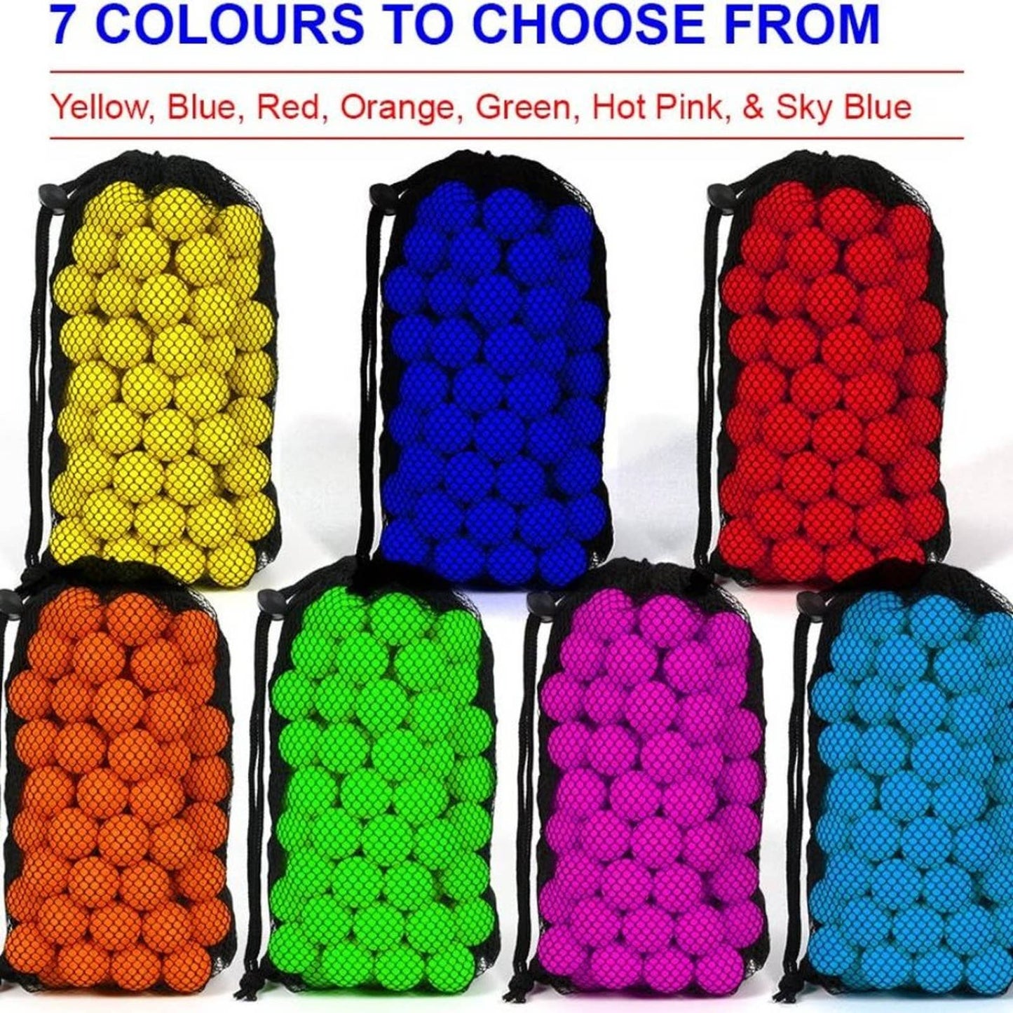 HeadShot Ammo Foam Balls for Toy Gun Refill Pack of Bullets Compatible with Nerf