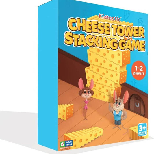 Kidtastic Cheese Tower Stacking Game - Fun and Learning for Toddlers Ages 3-6