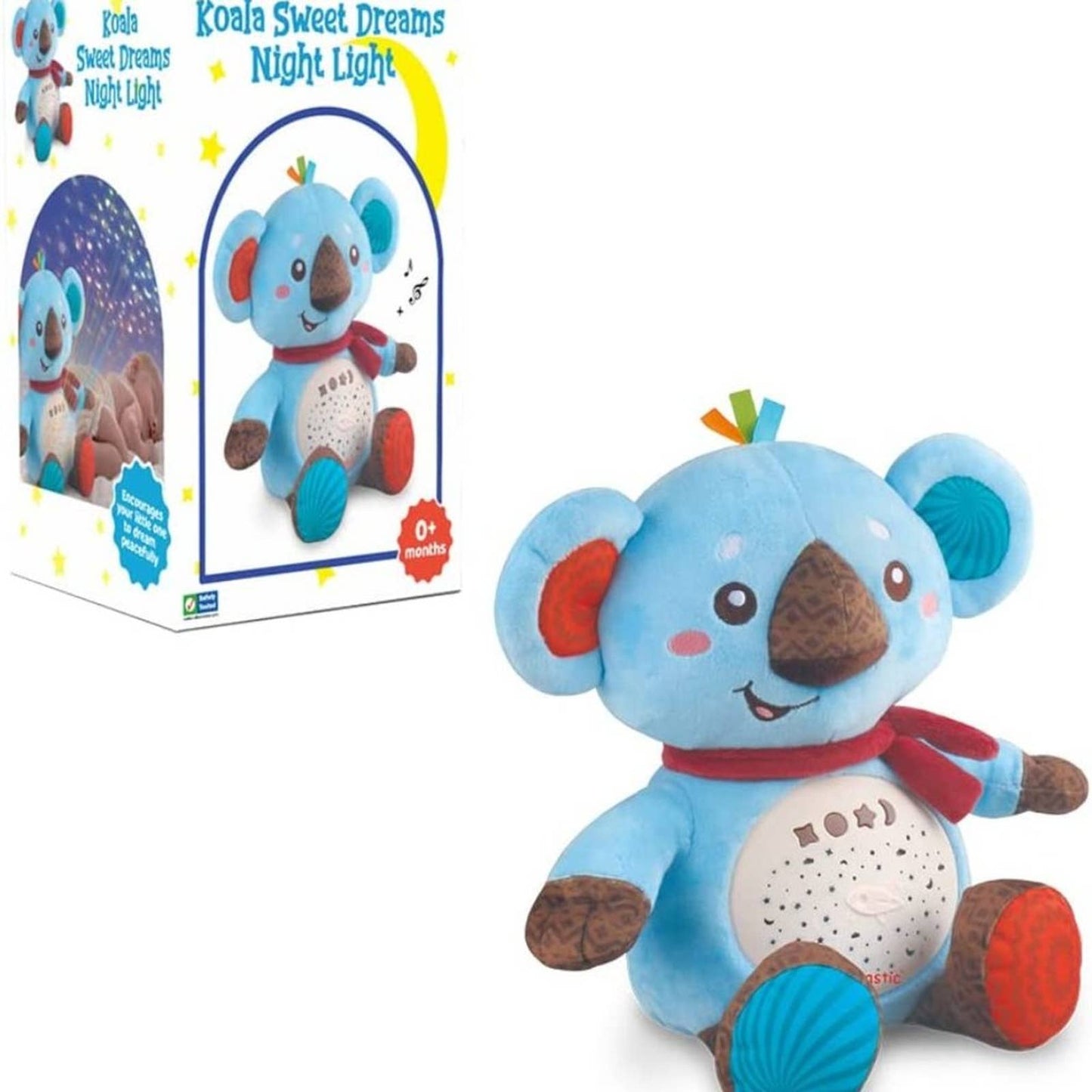 Kidtastic Koala Night Light Projector Stuffed Toy - Adorable & Educational