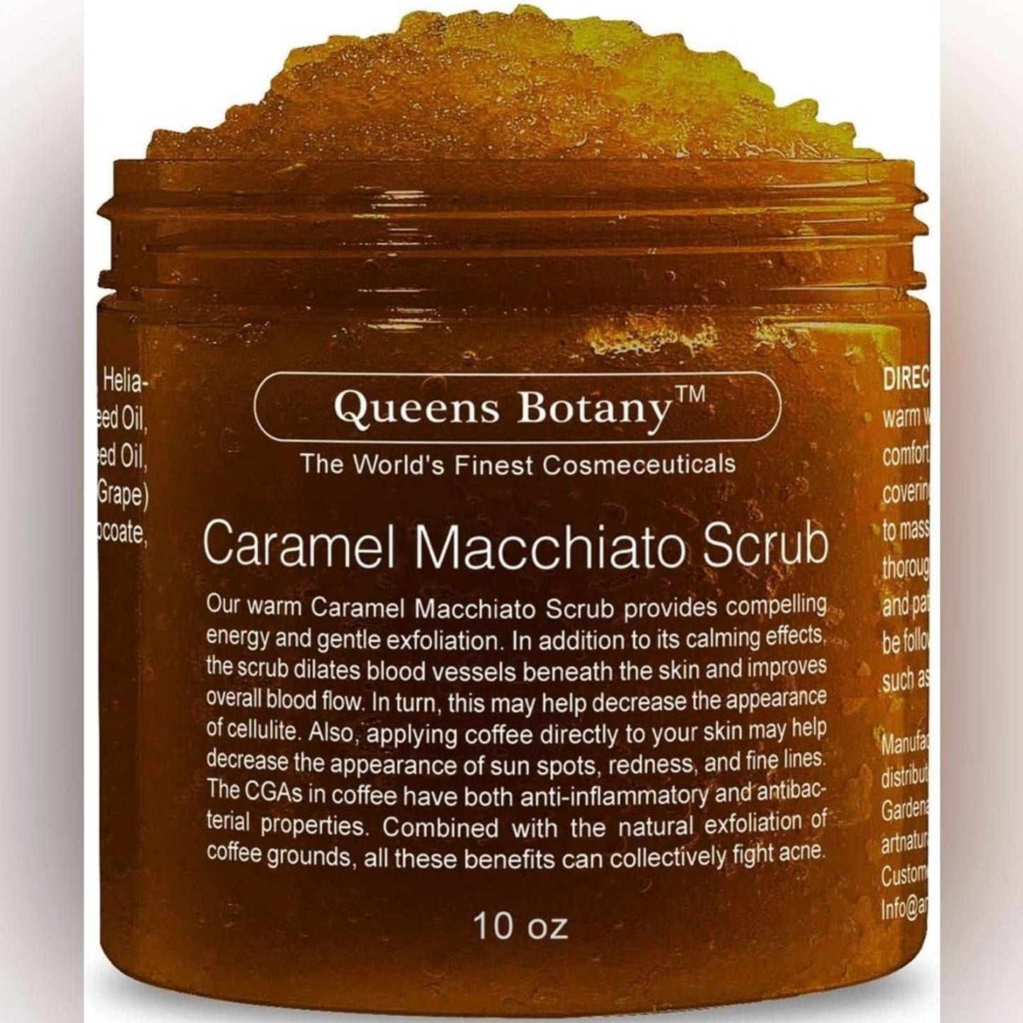 Caramel Coffee Body Scrub – Moisturizing and Softening - 10 oz